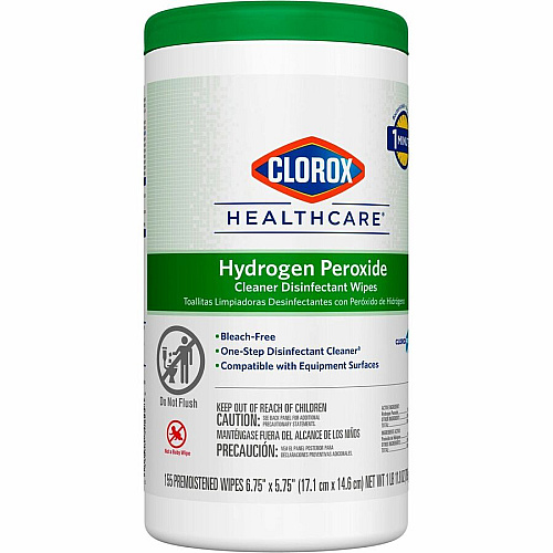 Clorox Healthcare Hydrogen Peroxide Cleaner Disinfectant Wipes (30825PL)