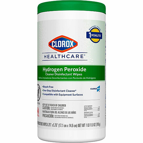 Clorox Healthcare Hydrogen Peroxide Cleaner Disinfectant Wipes (30825PL)