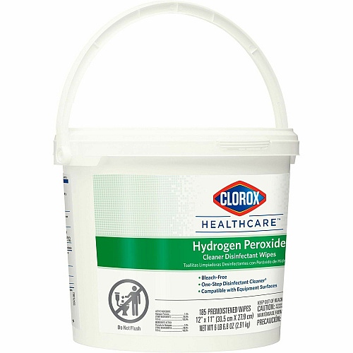 Clorox Healthcare Hydrogen Peroxide Cleaner Disinfectant Wipes (30826BD)