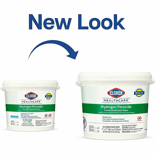 Clorox Healthcare Hydrogen Peroxide Cleaner Disinfectant Wipes (30826PL)