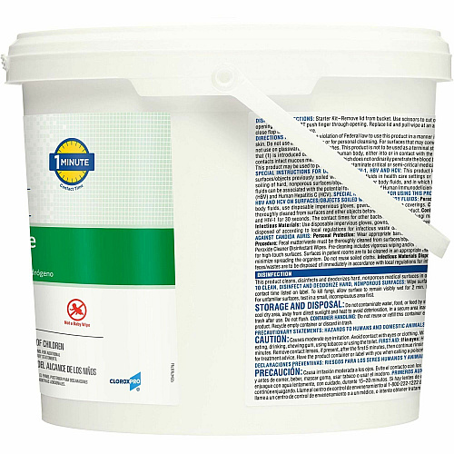 Clorox Healthcare Hydrogen Peroxide Cleaner Disinfectant Wipes (30826PL)