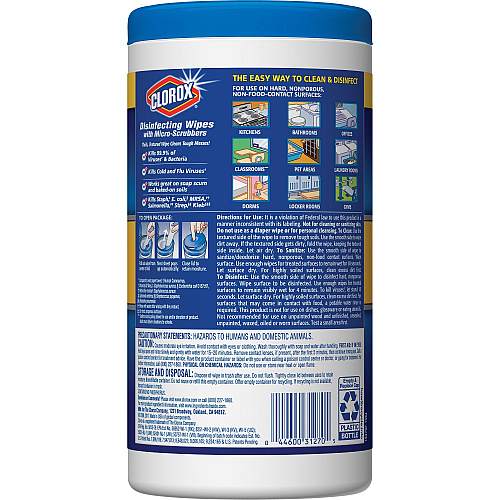 Clorox Micro-Scrubbers Disinfecting Wipes