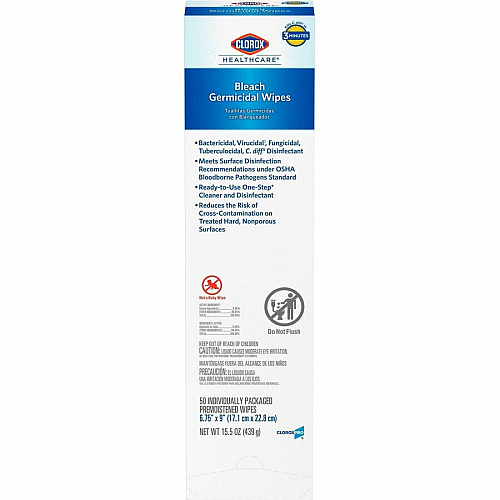 Clorox Healthcare Bleach Germicidal Wipes (31424PL)
