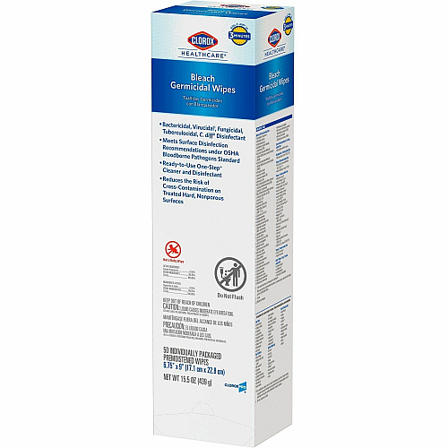 Clorox Healthcare Bleach Germicidal Wipes (31424PL)