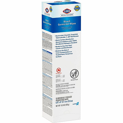 Clorox Healthcare Bleach Germicidal Wipes (31424PL)
