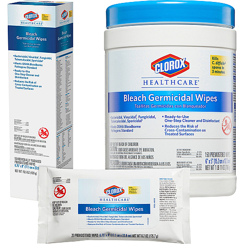 Clorox Healthcare Bleach Germicidal Wipes