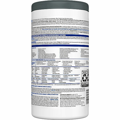 Clorox Healthcare VersaSure Cleaner Disinfectant Wipes (31757PL)