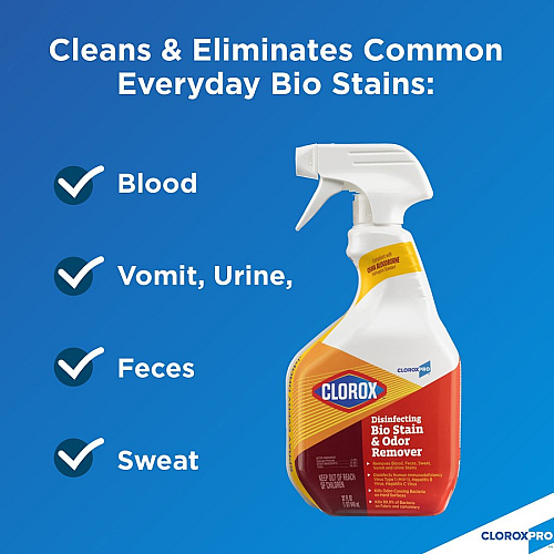 CloroxPro™ Disinfecting Bio Stain & Odor Remover Spray (31903BD)