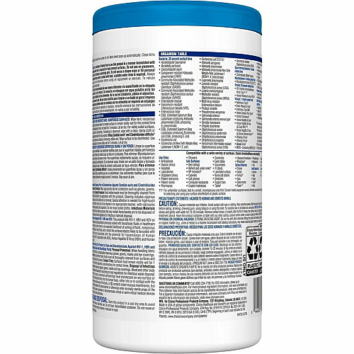 Clorox Healthcare Bleach Germicidal Wipes (35309PL)