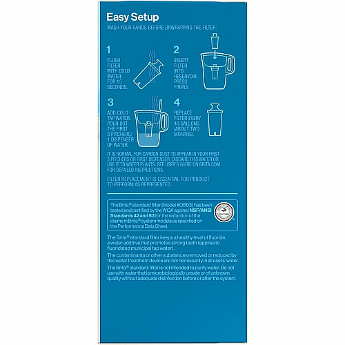 Brita Replacement Water Filter for Pitchers (35503BD)