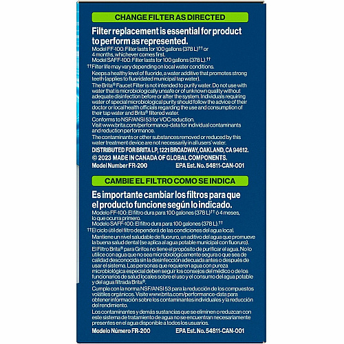 Brita On Tap Water Filtration System Replacement Filters For Faucets (36309CT)