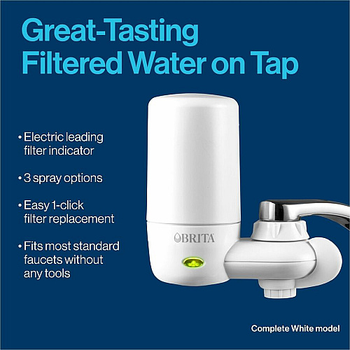 Brita Faucet Mount System with Elite Advanced Replacement Filter (42201BD)