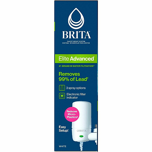 Brita Faucet Mount System with Elite Advanced Replacement Filter (42201BD)