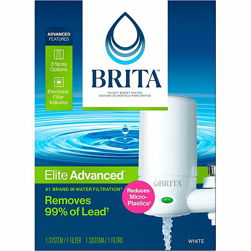 Brita Faucet Mount System with Elite Advanced Replacement Filter (42201PL)