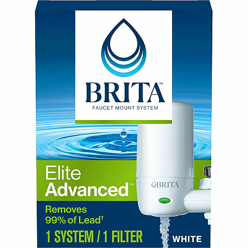 Brita Faucet Mount System with Elite Advanced Replacement Filter (42201PL)