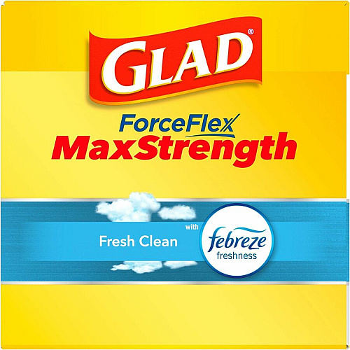 Glad ForceFlex MaxStrength Kitchen Drawstring Trash Bags (70320BD)