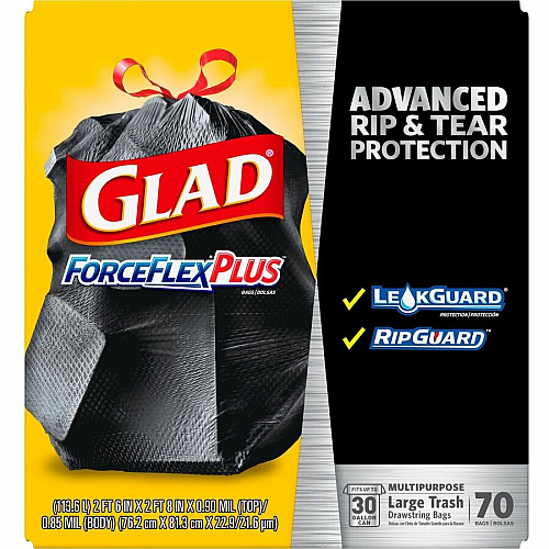Glad Large Drawstring Trash Bags - ForceFlexPlus (70358PL)