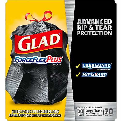 Glad Large Drawstring Trash Bags - ForceFlexPlus (70358PL)