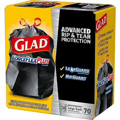 Glad Large Drawstring Trash Bags - ForceFlexPlus (70358PL)