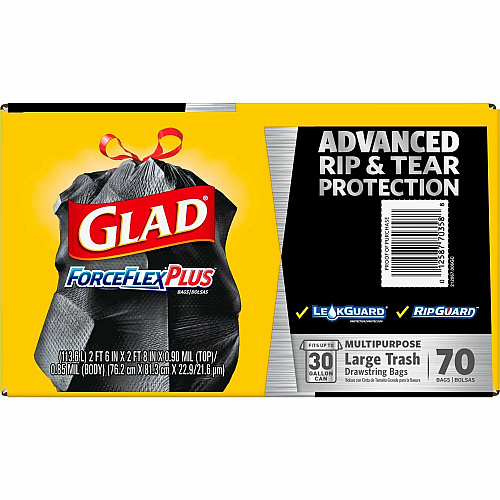 Glad Large Drawstring Trash Bags - ForceFlexPlus (70358PL)