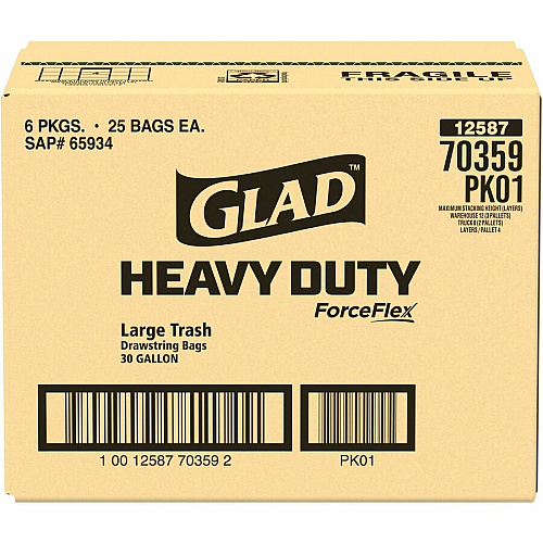 Glad ForceFlexPlus Large Drawstring Trash Bags (70359CT)