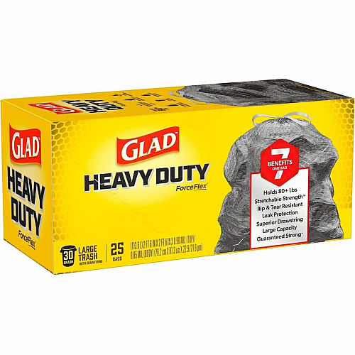 Glad ForceFlexPlus Large Drawstring Trash Bags (70359CT)