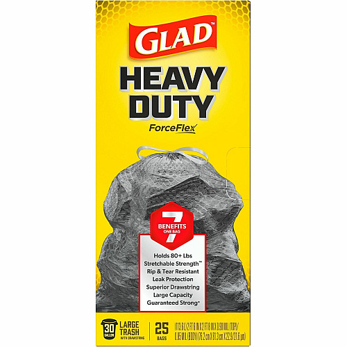 Glad ForceFlexPlus Large Drawstring Trash Bags (70359PL)