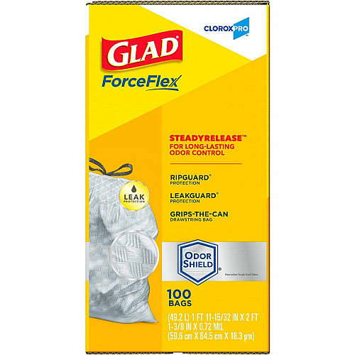 CloroxPro™ Glad ForceFlex Tall Kitchen Drawstring Trash Bags (70427BD)