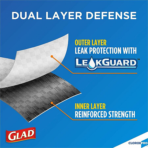 CloroxPro™ Glad ForceFlex Tall Kitchen Drawstring Trash Bags (70427PL)