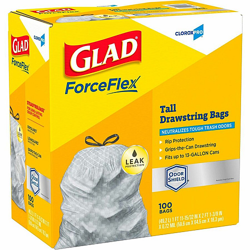 CloroxPro™ Glad ForceFlex Tall Kitchen Drawstring Trash Bags (70427PL)