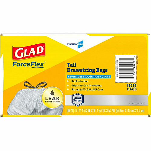 CloroxPro™ Glad ForceFlex Tall Kitchen Drawstring Trash Bags (70427PL)