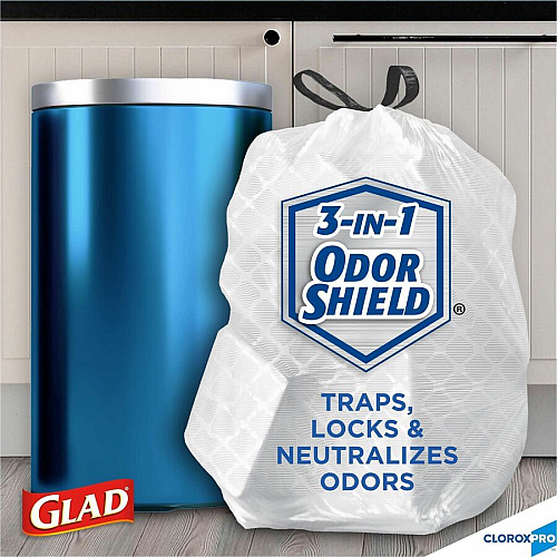 Glad ForceFlex Tall Kitchen Drawstring Trash Bags (78526BD)