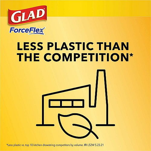 Glad ForceFlex Tall Kitchen Drawstring Trash Bags (78564CT)