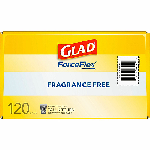 Glad ForceFlex Tall Kitchen Drawstring Trash Bags (78564CT)