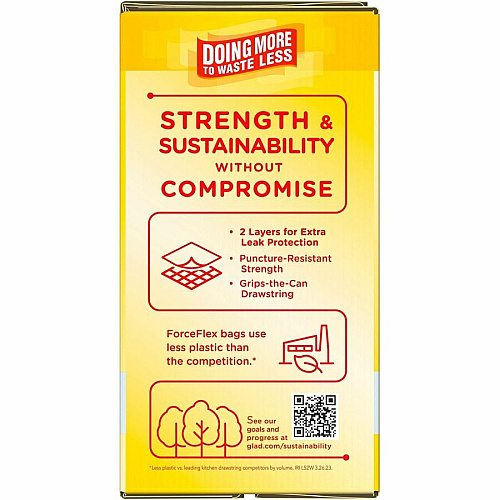 Glad ForceFlex Tall Kitchen Drawstring Trash Bags (78564PL)