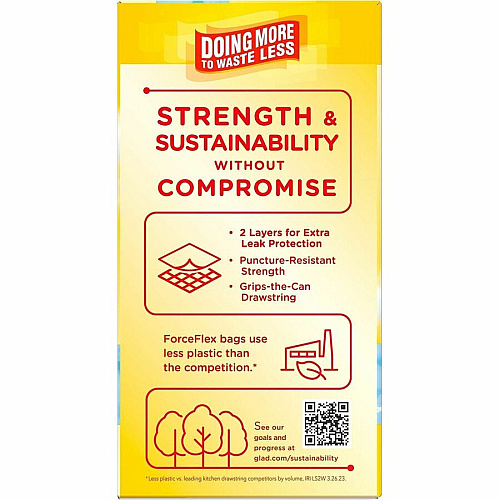 Glad ForceFlex Tall Kitchen Drawstring Trash Bags (78899PL)