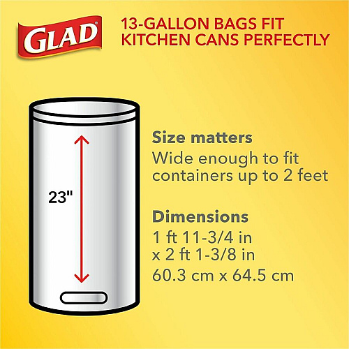 Glad ForceFlex Tall Kitchen Drawstring Trash Bags (78902PL)