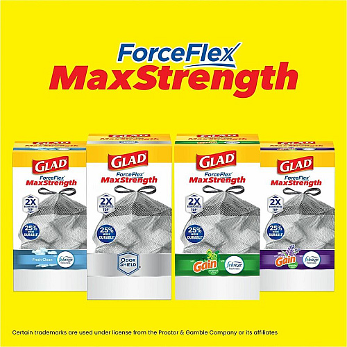 Glad ForceFlex MaxStrength X-Large Kitchen Drawstring Trash Bags (78913BD)