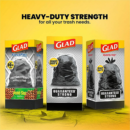 Glad Strong Large Drawstring Trash Bags (78952PL)