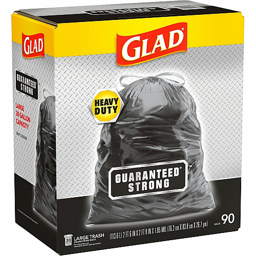 Glad Strong Large Drawstring Trash Bags (78952PL)