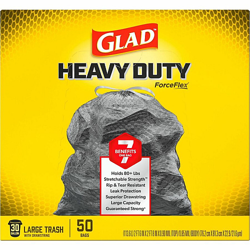 Glad ForceFlexPlus Drawstring Large Trash Bags (78997CT)