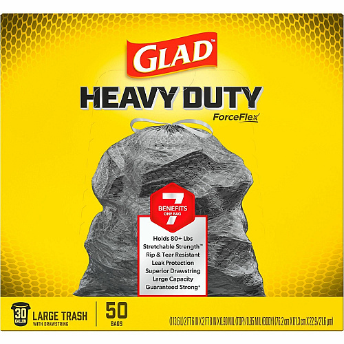 Glad ForceFlexPlus Drawstring Large Trash Bags (78997CT)