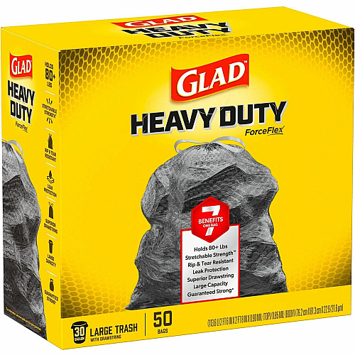 Glad ForceFlexPlus Drawstring Large Trash Bags (78997CT)