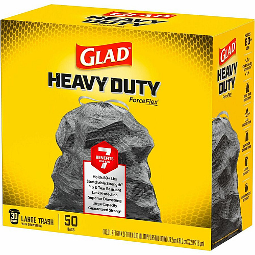 Glad ForceFlexPlus Drawstring Large Trash Bags (78997PL)