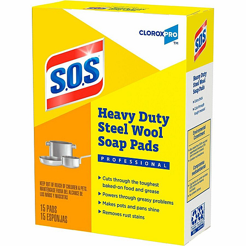 CloroxPro™ S.O.S Steel Wool Soap Pads (88320PL)