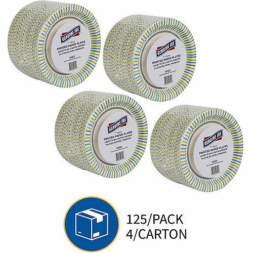 Genuine Joe 7" Printed Paper Plates (10321CT)