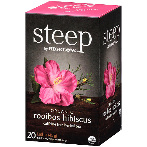 Steep by Bigelow Rooibos Hibiscus Herbal Tea Bag (17713)