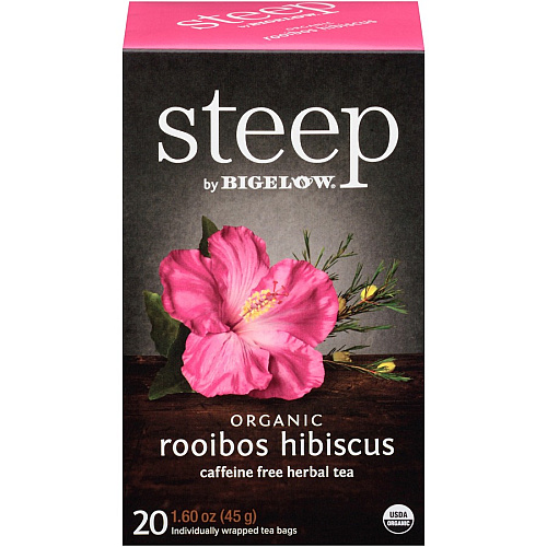 Steep by Bigelow Rooibos Hibiscus Herbal Tea Bag (17713)