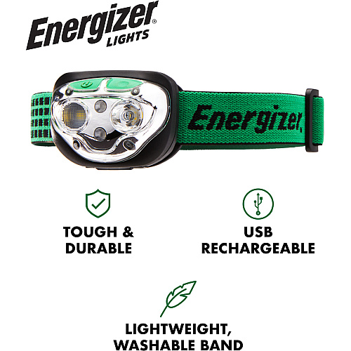 Energizer Vision Ultra HD Rechargeable Headlamp (Includes USB Charging Cable) (ENHDFRLP)