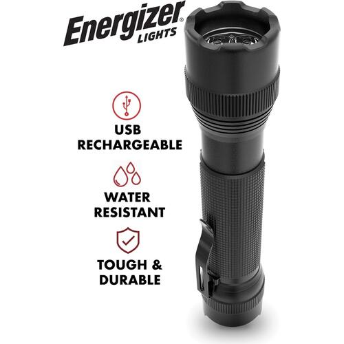 Energizer Rechargeable Tactical Flashlight, TacR700 (ENPMTRL8)